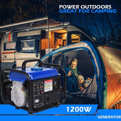 Portable Gas Generator 1200W Emergency Home Back Up Power Camping Tailgating US