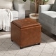 preview thumbnail 18 of 93, Adeco Storage Ottoman With Tray