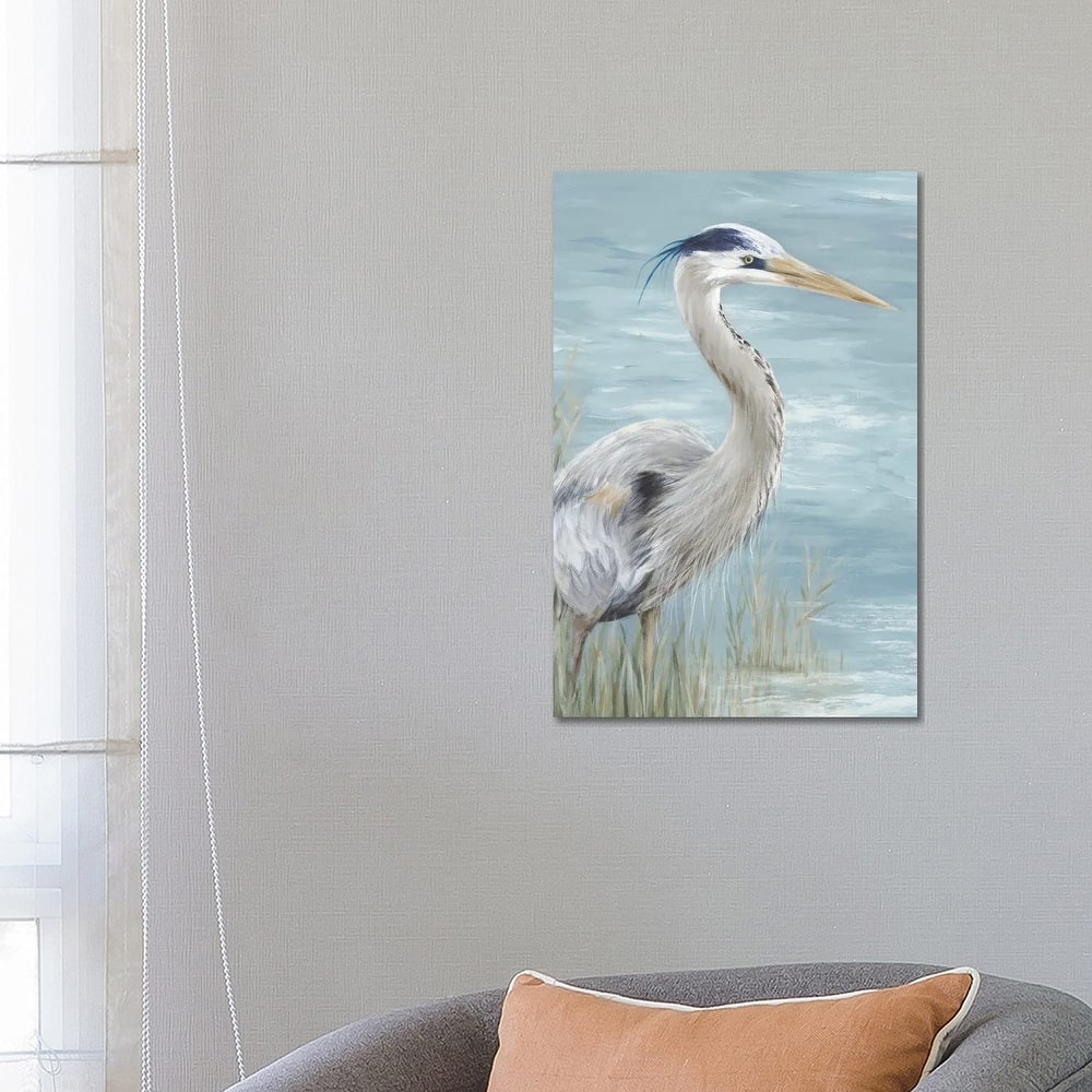 iCanvas "Great Blue Heron Gaze" by Eva Watts Canvas Print