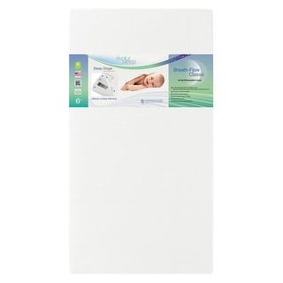 Evolur Sleep Classic Inner Spring Crib and Toddler Mattress - White