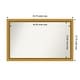 preview thumbnail 36 of 143, Townhouse Gold Framed Non-Beveled Custom Wall Mirror, Bathroom Vanity Mirror Outer Size: 43.75 x 27.75