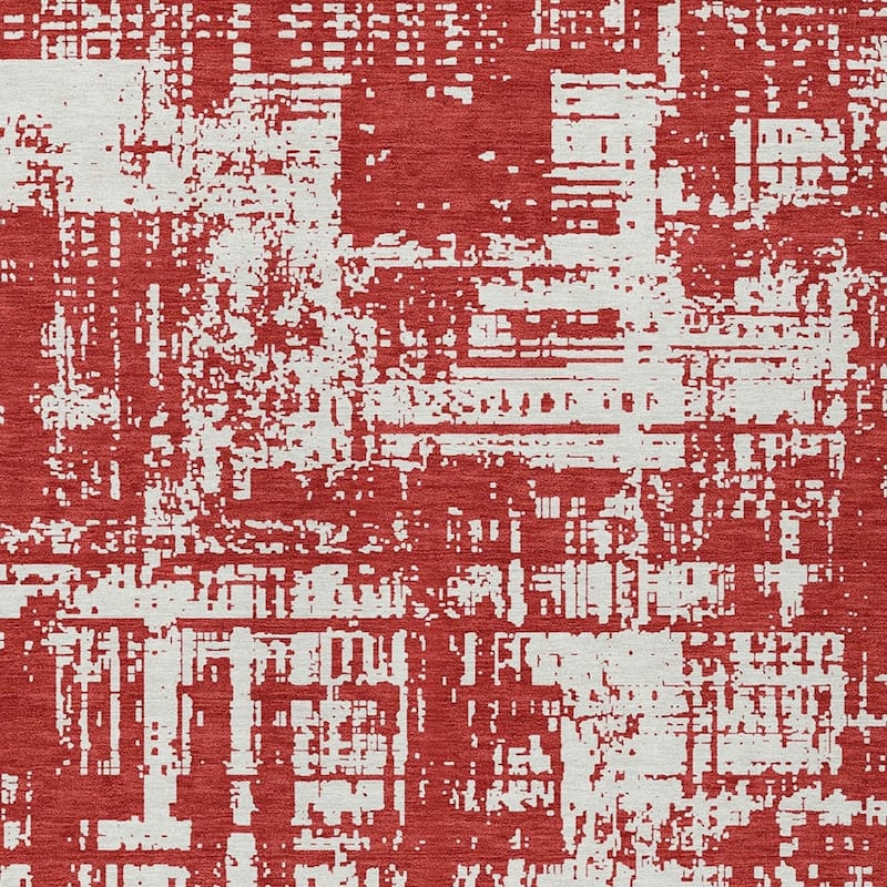 HomeRoots Abstract Transitional Rectangle Outdoor Rug