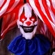 preview thumbnail 12 of 12, Haunted Hill Farm Animatronic Hanging Clown with Lights and Sound, Indoor or Covered Outdoor Halloween Decoration