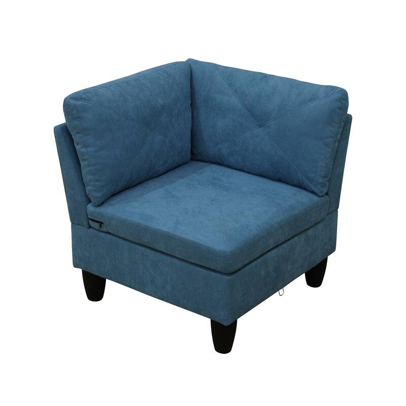 Contemporary 4-Piece L-Shaped Sectional Sofa Set