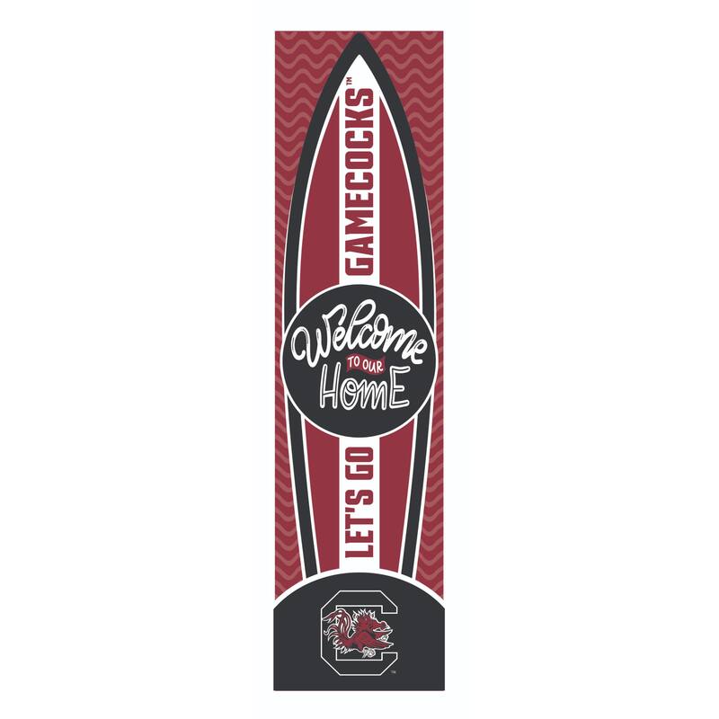 47" Porch Leaner Welcome Wall Sign, University of South Carolina - Red