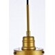 preview thumbnail 11 of 18, Lina 1-Light Plug in Pendant with Clear Bubble Shade - Black - 8" Diameter