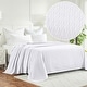 preview thumbnail 31 of 75, Superior Diamond Weave All-Season Bedding Cotton Blanket King - White