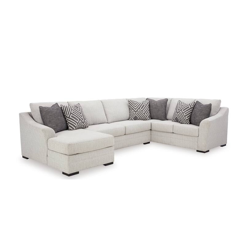 Signature Design by Ashley Koralynn Beige 3-Piece Sectional with Chaise