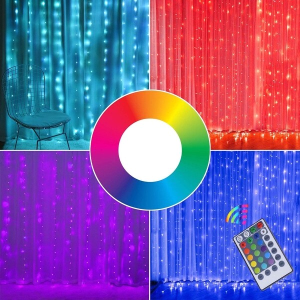 Color changing curtain clearance lights