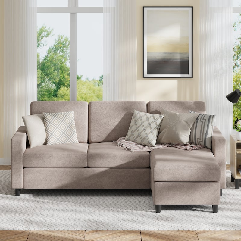 Futzca Modern Convertible Sectional Sofa L-Shaped Couch