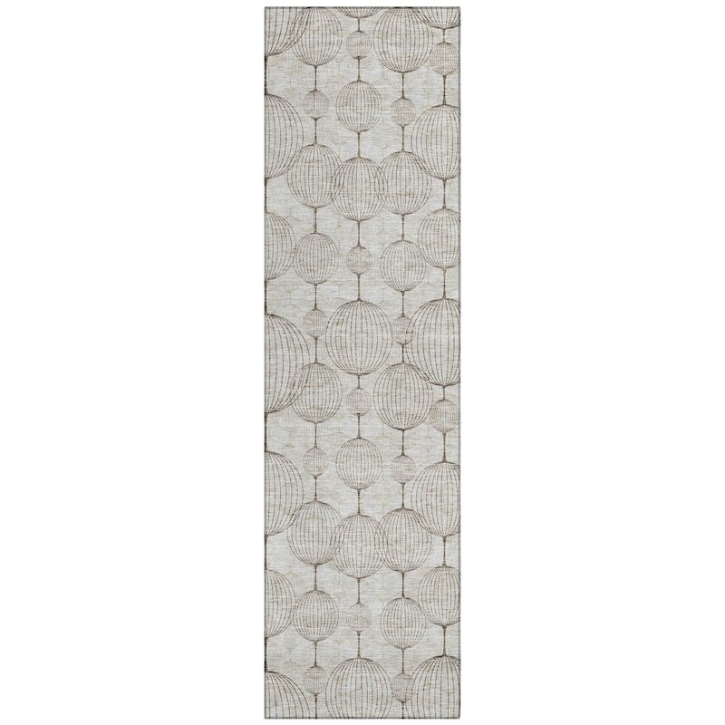 Machine Washable Indoor/ Outdoor Chantille Modern Decor Rug