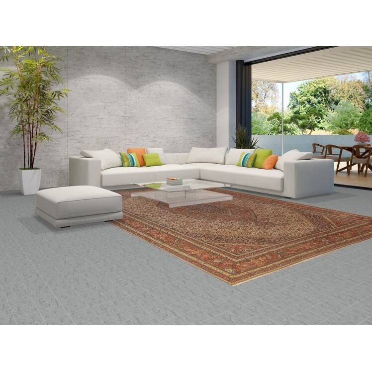 Vegetable Dye Tabriz Persian Area Rug Handmade Wool Carpet - 8'11"x 13'4"