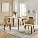 preview thumbnail 31 of 64, HULALA HOME Melisa Solid Wood Dining Chair Set of 4 Tan
