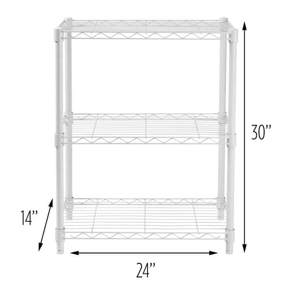 HoneyCanDo 3Tier HeavyDuty Adjustable Shelving Unit On Sale Bed