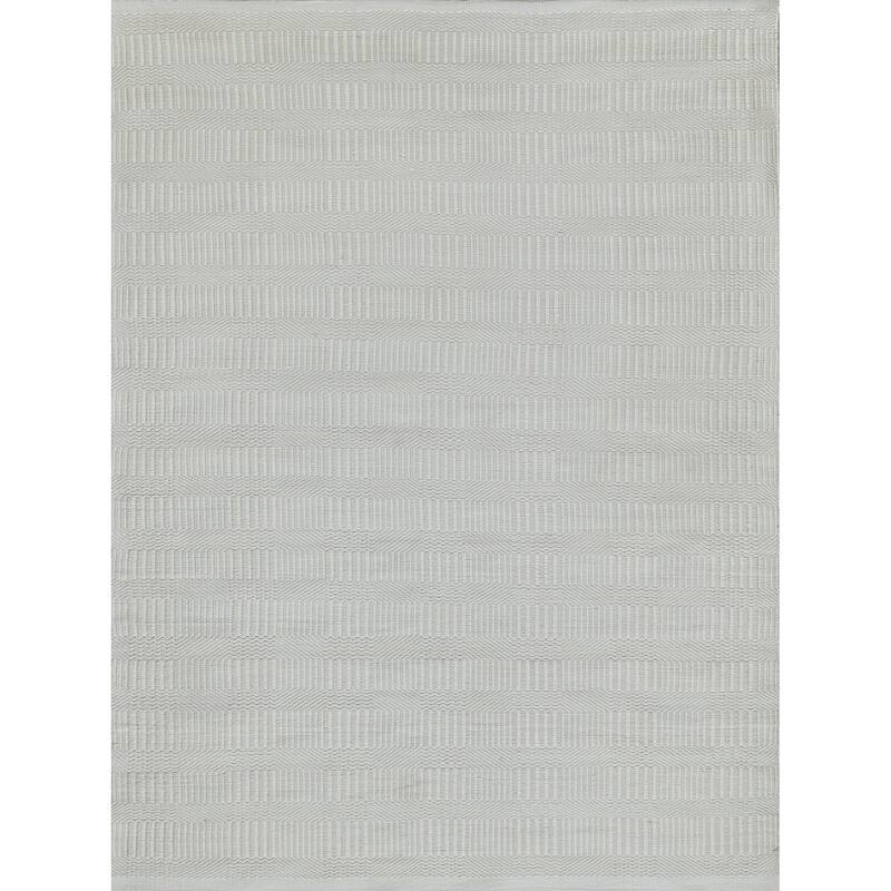 EXQUISITE RUGS Naples Indoor/Outdoor Flatweave PET yarn Light Beige Area Rug.