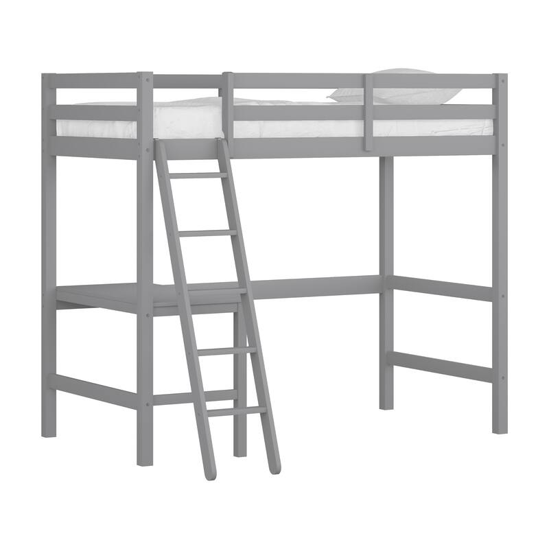 Hillsdale Caspian Wood Twin Loft Bed with Desk