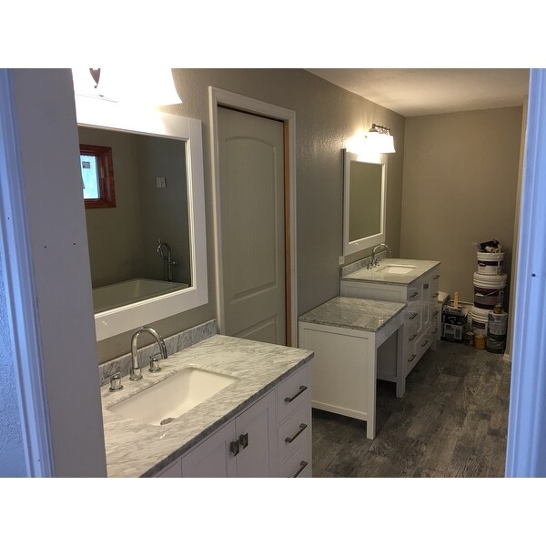 Shop Design Element London 126 Inch Single Sink White Vanity Set