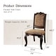 preview thumbnail 2 of 10, Furniture of America Kova Traditional Cherry Fabric Formal Dining Chairs (Set of 2)
