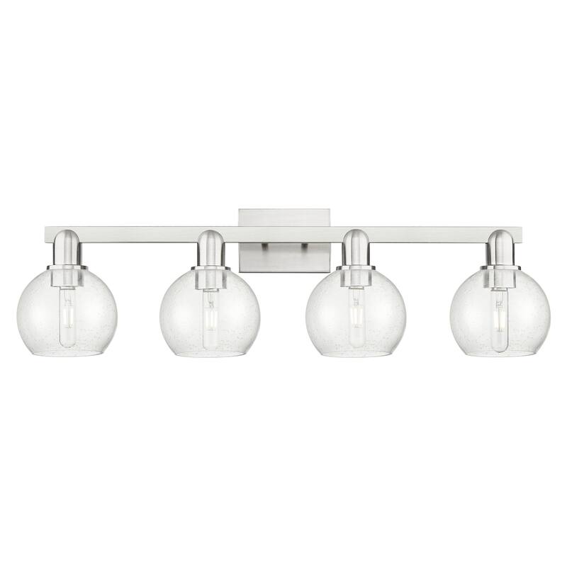 Innovations Lighting 716-4W-10-33 Athens Vanity Athens 4 Light 33" - Brushed Satin Nickel / Seedy
