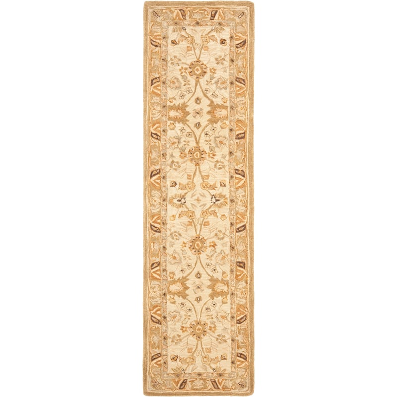 SAFAVIEH Handmade Anatolia Katja Traditional Oriental Hand-spun Wool Rug