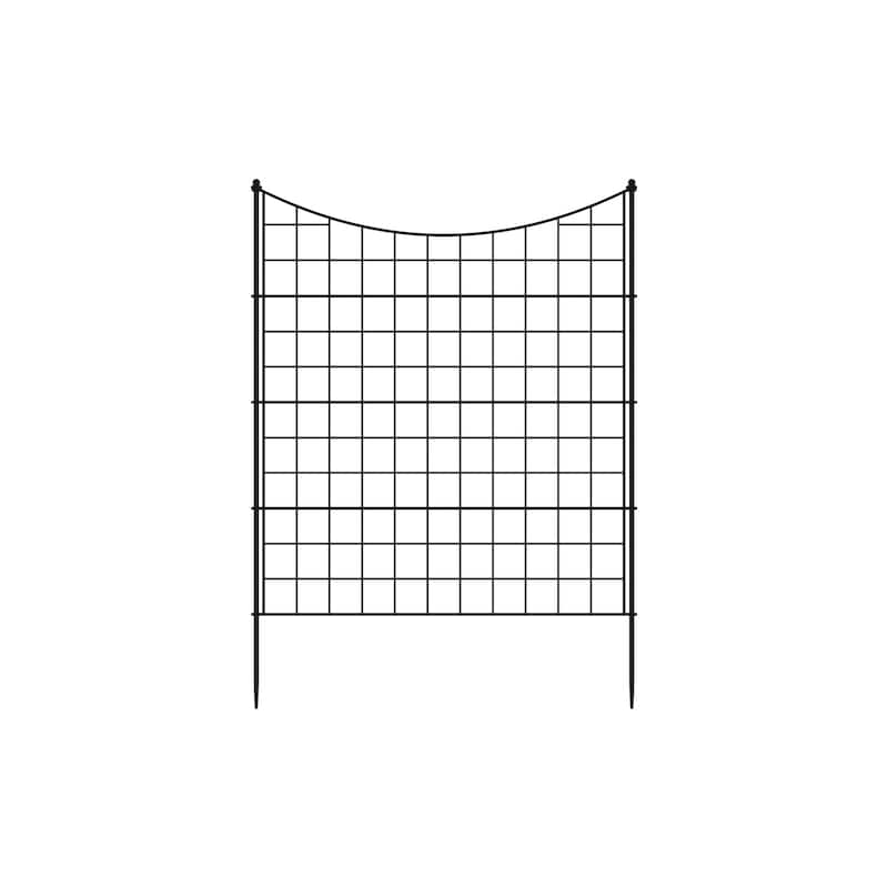 Garden Border Fence Panel Set Metal Garden Edging Flower Beds Pathways