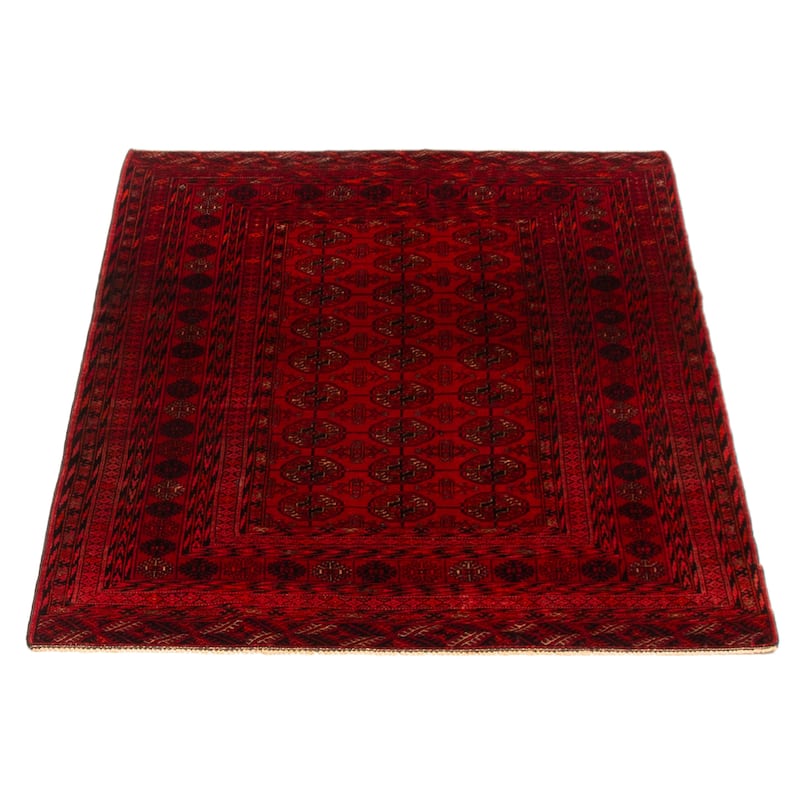 Teimani Red Rug 3'10" x 6'3" - 3'10 x 6'3