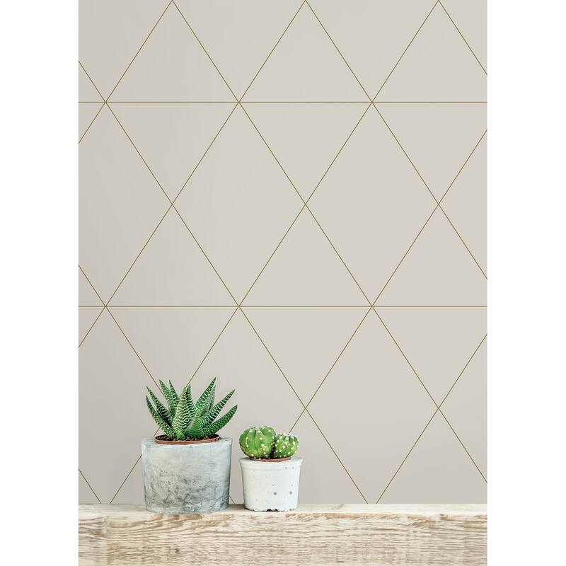 Scott Living Double Take Gold Self Adhesive Wallpaper