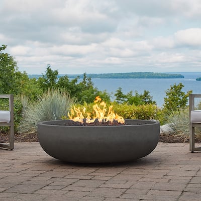 Bryce 48" Natural Gas Fire Bowl Made in the USA by Real Flame