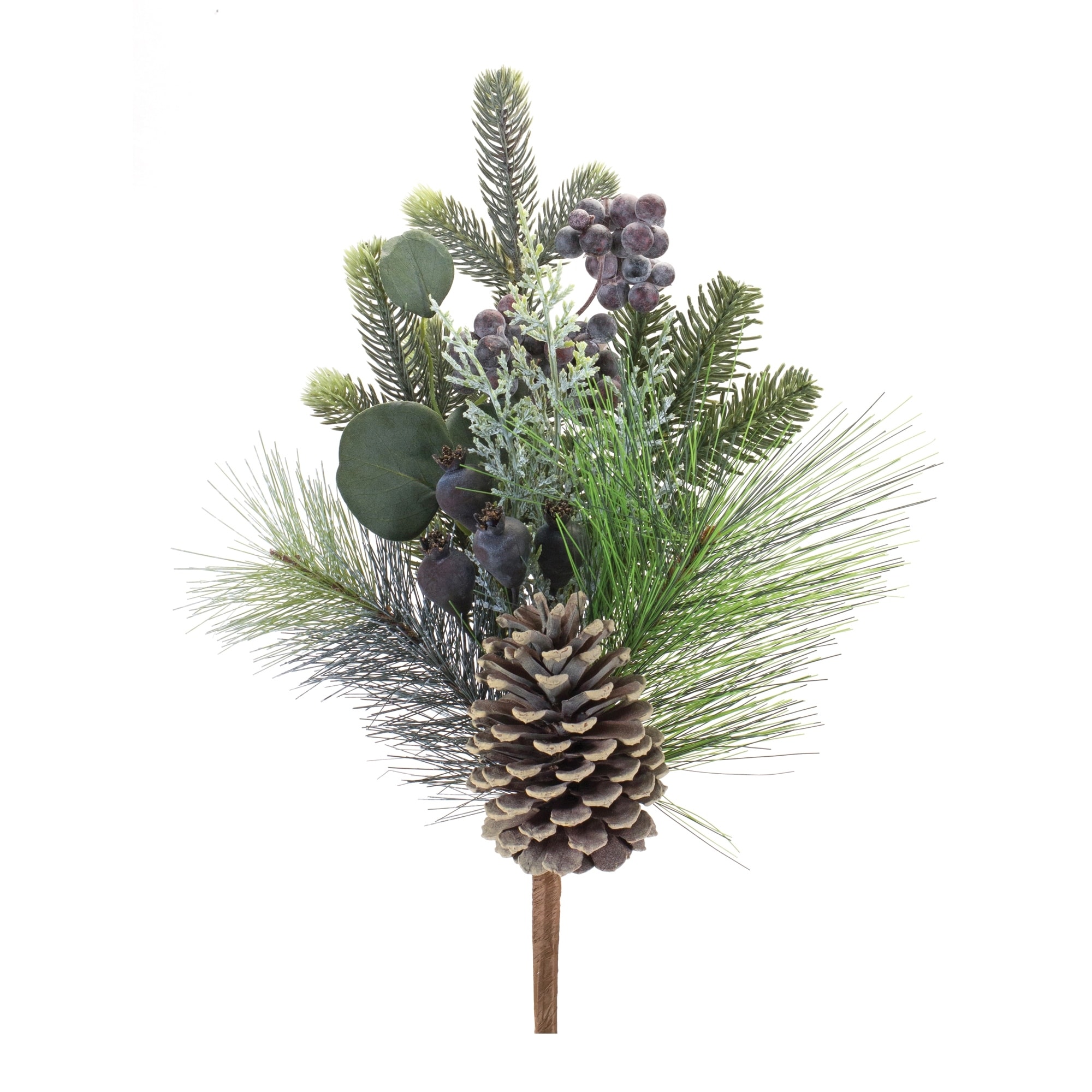 Pine Eucalyptus Pick (Set of 2) - 12 x 7.5 x 18