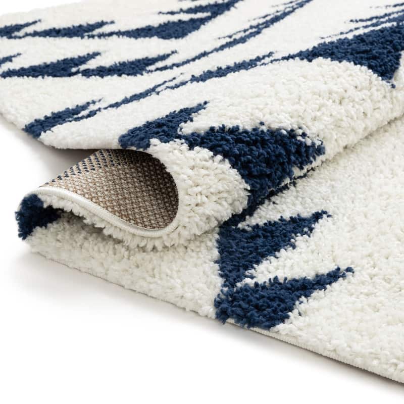 Well Woven Madison Shag Edona Moroccan Tribal Shag Area Rug