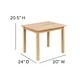 preview thumbnail 35 of 41, Kids 3 Piece Solid Hardwood Table and Chair Set for Playroom, Kitchen