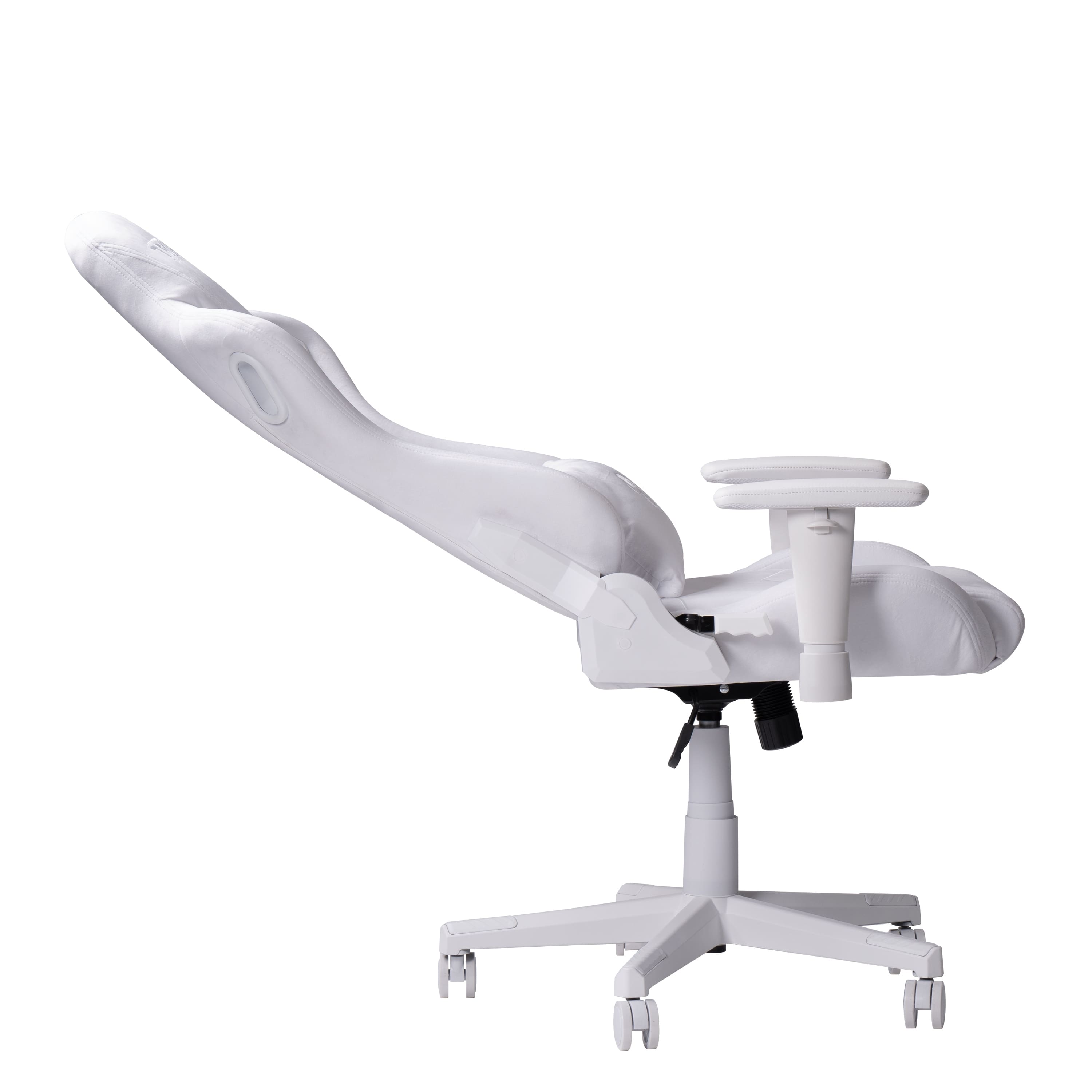 Velvet White Gaming Chair, 150 Degree Supine Adjustable, Computer ...