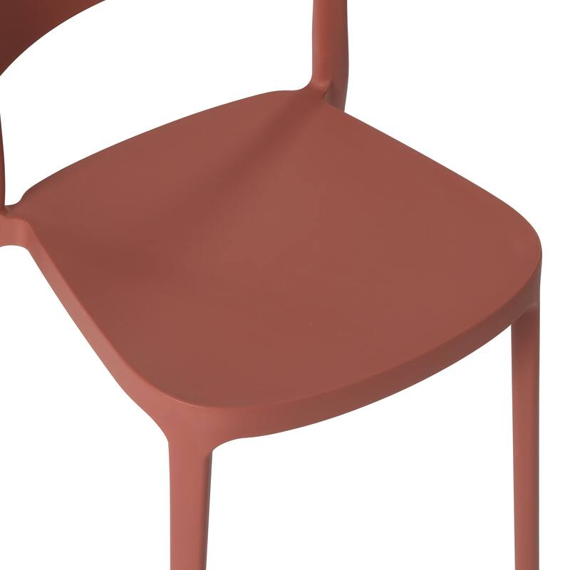 Frond and Form Outdoor Stacking Dining Side Chair (Set of 4)