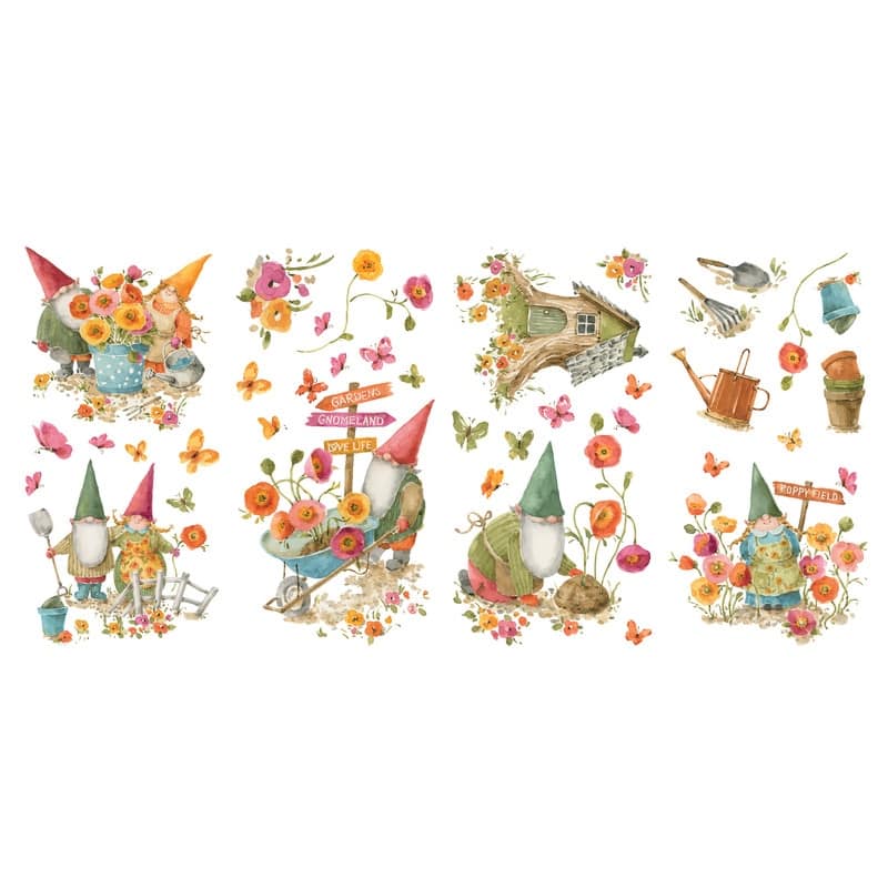 Lisa Audit Garden Gnomes Peel And Stick Wall Decals
