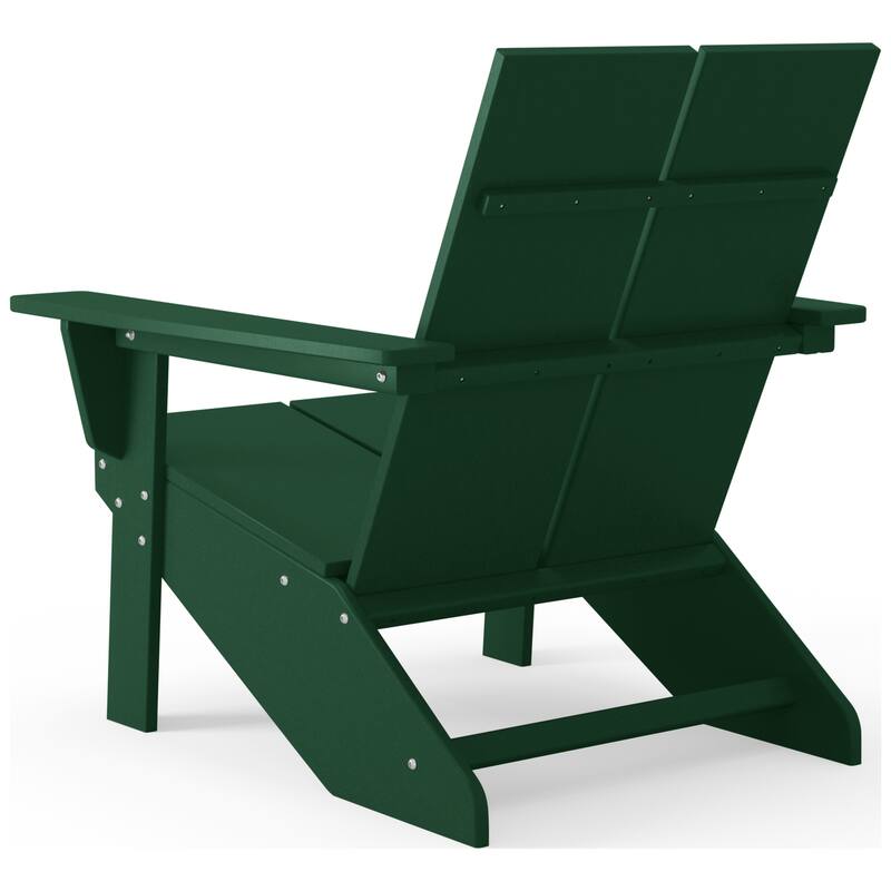 Coastin Modern Poly Adirondack Chair (Set of 2), Black