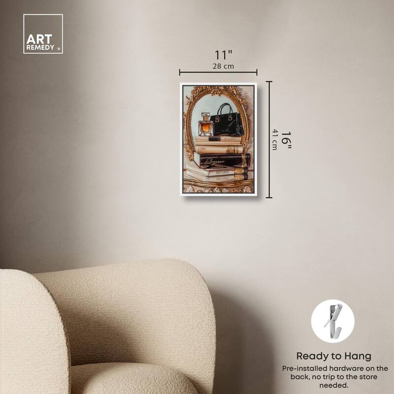 Elegant Glam by the Mirror Canvas by Art Remedy