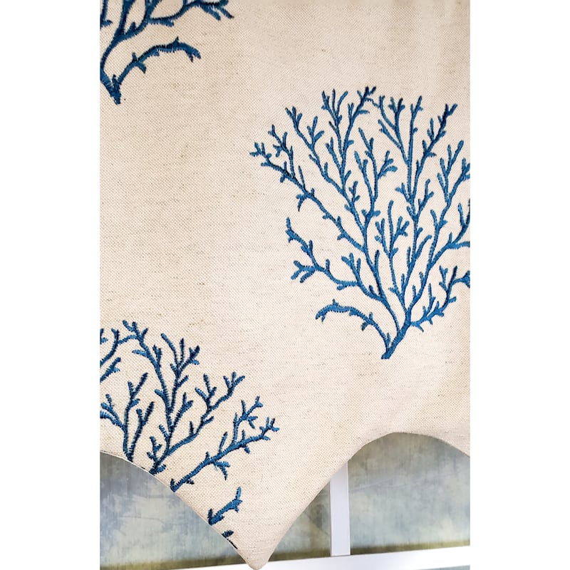 RLF Home Design Deep-Sea Regal Window Valance