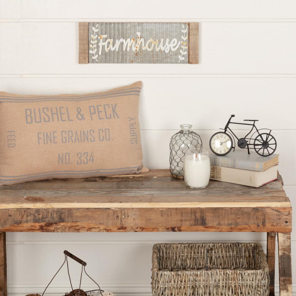 Grace Grain Sack Pillow 14x22