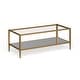 preview thumbnail 27 of 33, Hera 45'' Wide Rectangular Coffee Table with Mirror Shelf