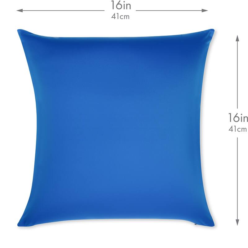 Throw Pillow Cozy Soft Microbead Yeal Blue: 1 Pc