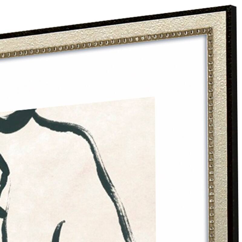 Line Study I S/2 Framed Art Limited Edition Giclee Under Glass