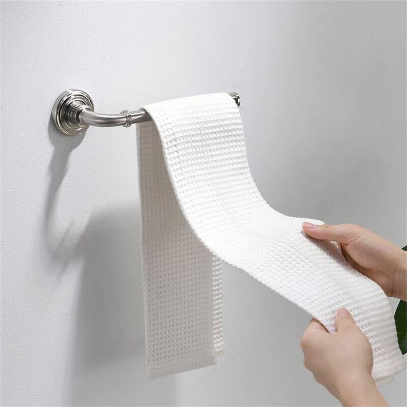 5 Piece Bathroom Hardware Set Towel Bar Toilet Paper Holder Robe Hooks Stainless Steel Wall Mounted Adjustable Accessory Set