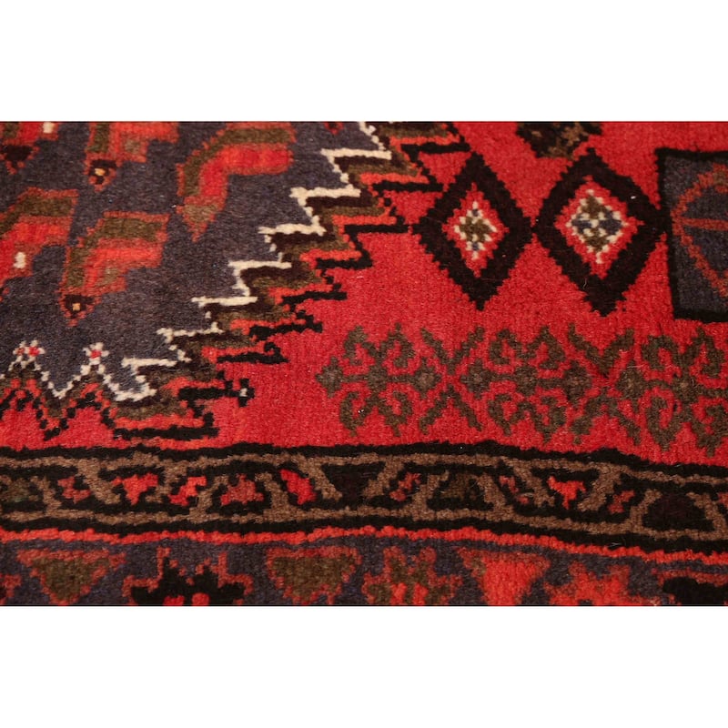 ECARPETGALLERY Hand-knotted Andelz Red Wool Rug - 3'3 x 4'10