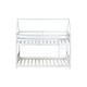 preview thumbnail 47 of 52, Wooden Low Height Twin Over Twin Bunk Bed Kids Bed with Guardrails,Ladder