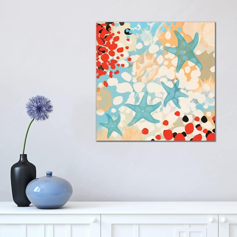 iCanvas "Exotic Sea Life I" by Irena Orlov Canvas Print - 18x18x1.5
