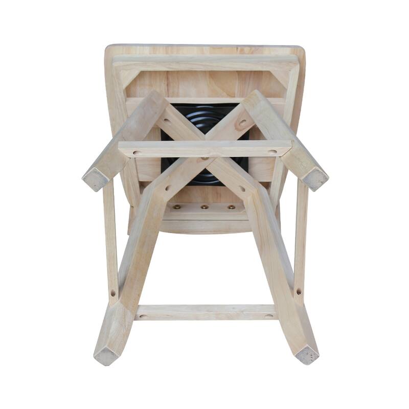 Ava Solid Wood Swivel Stool