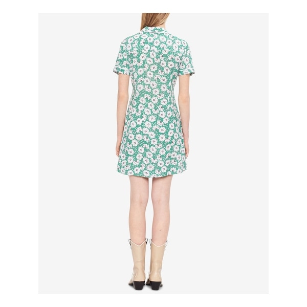 Calvin Klein Green Floral Dress Online ...