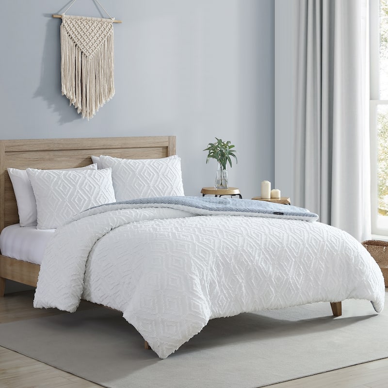 French Connection Hanwell Clipped Jacquard Comforter Sets - Full - Queen