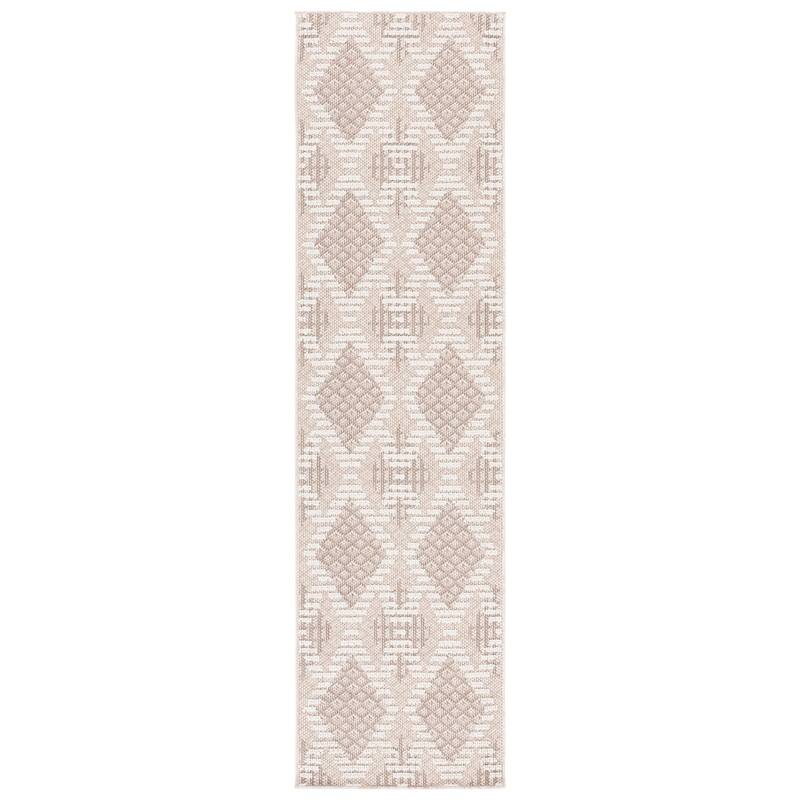 SAFAVIEH Global Rozinka Geometric Rug - 2'2" x 8' Runner - Beige/Ivory