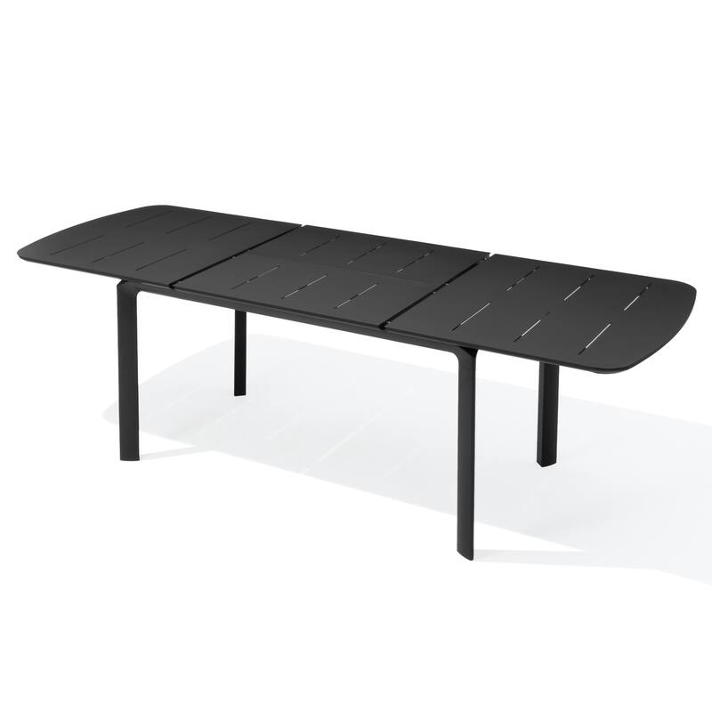 Pellebant Outdoor Aluminum Expandable Patio Dining Table Extension Table